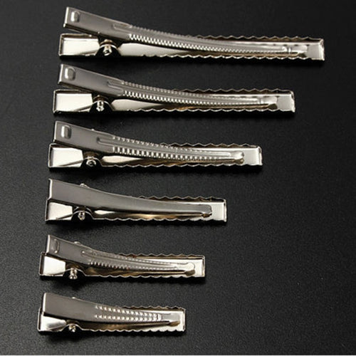 50pcs Metal Hair Alligator Clips 30mm/40mm/45mm/55mm/65mm/75mm For Hair Style Tools Accessories