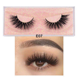 Visofree Mink Lashes 3D Mink Eyelashes 100% Cruelty free Lashes Handmade Reusable Natural Eyelashes Popular False Lashes Makeup