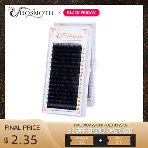 High quality 16Rows thickness 0.03 to 0.20 Faux mink eyelashes individual eyelash lashes soft  eyelash extension False eyelash